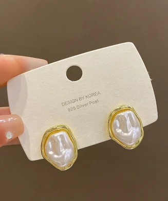 ALI EXPRESS - Boucles d’Oreilles Baroques Irrégulières