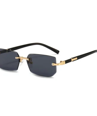 ALI EXPRESS - Lunettes de Soleil Rectangulaires Sans Monture