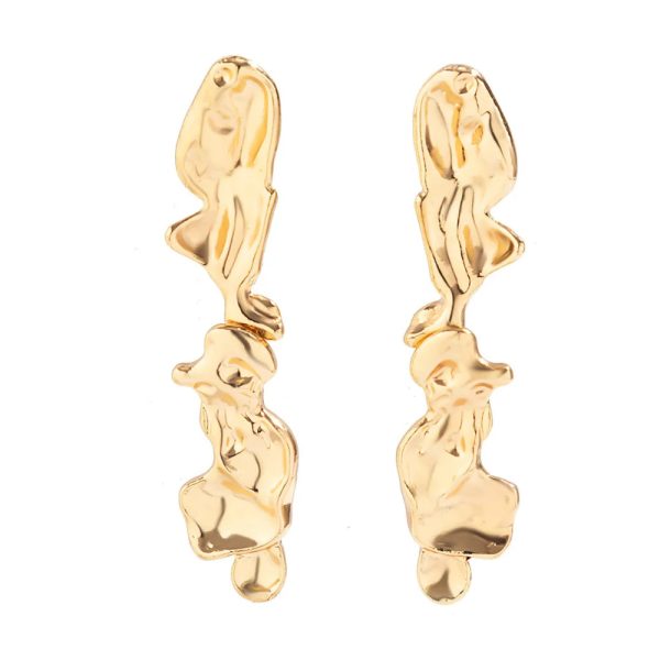 ALI EXPRESS – Collier ras-du-cou en métal liquide irrégulier 8