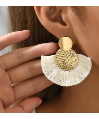 ALI EXPRESS - Boucles d’Oreilles Bohèmes à Pompons