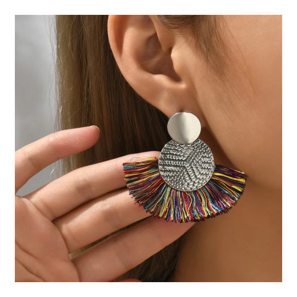 ALI EXPRESS – Boucles d’Oreilles Bohèmes à Pompons 12