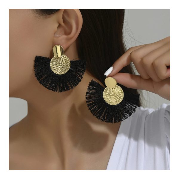ALI EXPRESS – Boucles d’Oreilles Bohèmes à Pompons 5