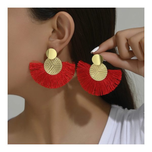ALI EXPRESS – Boucles d’Oreilles Bohèmes à Pompons 9