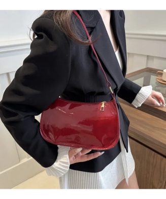ALI EXPRESS - Sac à main vintage en cuir verni