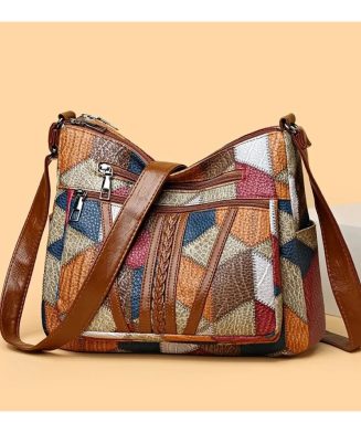 ALI EXPRESS - Sac à bandoulière patchwork vintage – Élégance pratique au quotidien