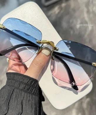 ALI EXPRESS - Lunettes de Soleil Frameless Cut Edge