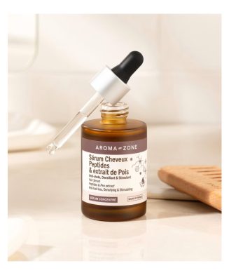 AROMA-ZONE - Sérum cheveux anti-chute Peptides & extrait de pois - 50 ml