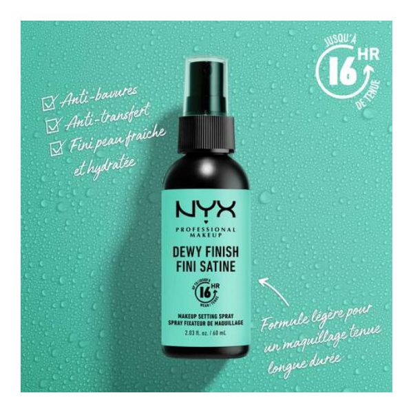 NYX – Spray Fixateur de Maquillage Dewy – Fini Velouté – 60ml 3