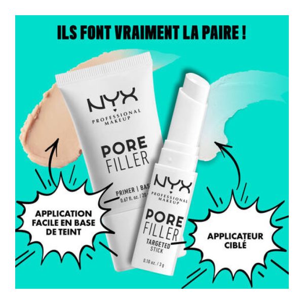 NYX – Pore Filler Targeted Stick – base de teint floutante matifiante 5