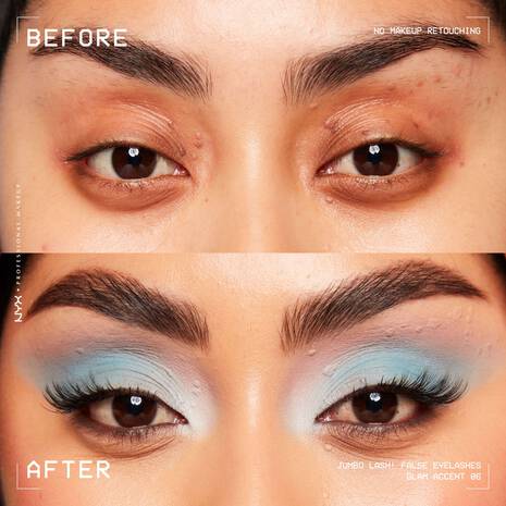 NYX-Professional-Makeup-JUMBO-LASH-FALSE-EYELASHES-06-GLAM-ACCENT-0800897215385-BeforeAfter-Stephanie NYX-Professional-Makeup-JUMBO-LASH-FALSE-EYELASHES-06-GLAM-ACCENT-0800897215385-BeforeAfter-Stephanie