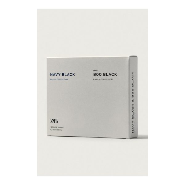 ZARA – Navy Black + Man 800 Black – Coffret Eau de Toilette Homme – 2 x 100 ml 2 ZARA – Navy Black + Man 800 Black – Coffret Eau de Toilette Homme – 2 x 100 ml 2