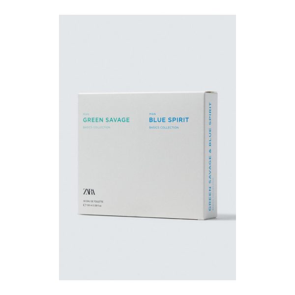 ZARA – Green Savage + Blue Spirit – Coffret Eau de Toilette Homme – 2 x 100 ml 2