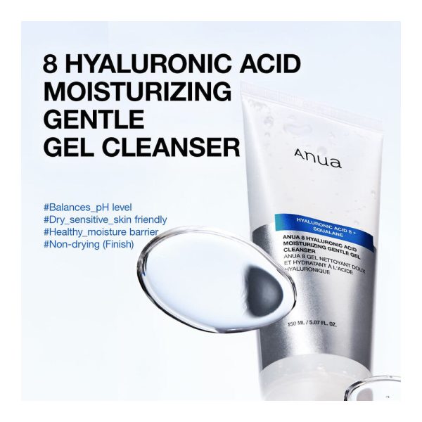 Anua – 8 Hyaluronic Acid Moisturizing Gentle Gel Cleanser 2