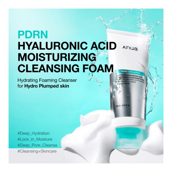 Anua – PDRN Hyaluronic Acid Moisturizing Cleansing Foam 2