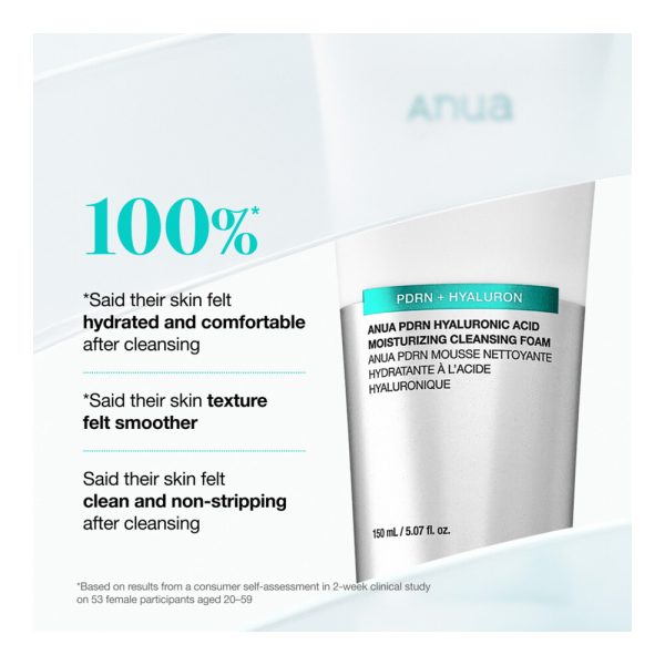 Anua – PDRN Hyaluronic Acid Moisturizing Cleansing Foam 3