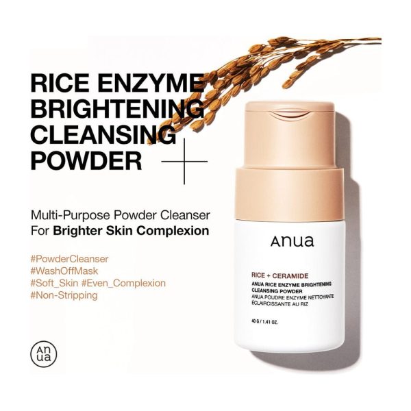 Anua – Rice Enzyme Brightening Cleansing Powder 2