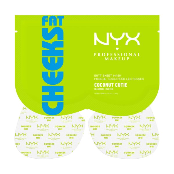 NYX – Fat Cheeks Masque Coconut Cutie – Masque hydratant pour les fesses