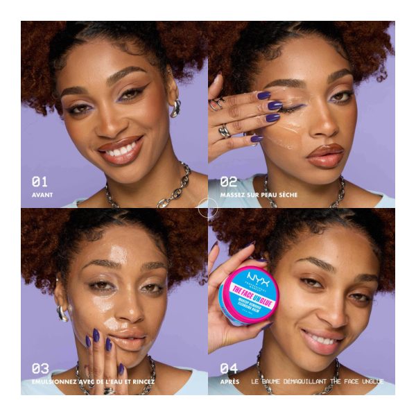 NYX – The Face Unglue – Baume nettoyant et démaquillant 5 NYX – The Face Unglue – Baume nettoyant et démaquillant 5