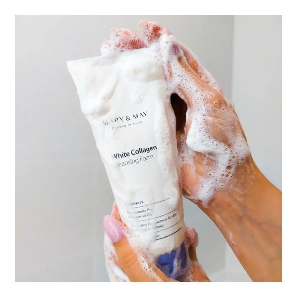 Mary & May – White Collagen Cleansing Foam 3