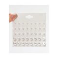 SHEIN – Set de 20 paires de boucles d’oreilles puces perles blanches