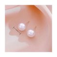 SHEIN – Set de boucles d’oreilles puces à grosse perle blanche 3