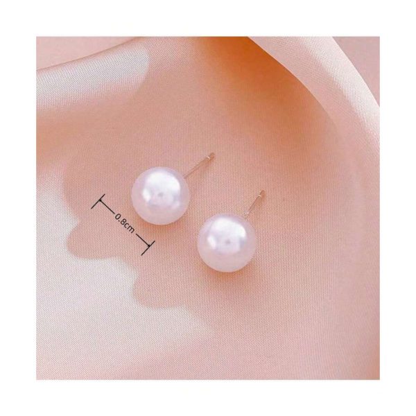 SHEIN – Set de boucles d’oreilles puces à grosse perle blanche 3 SHEIN – Set de boucles d’oreilles puces à grosse perle blanche 3