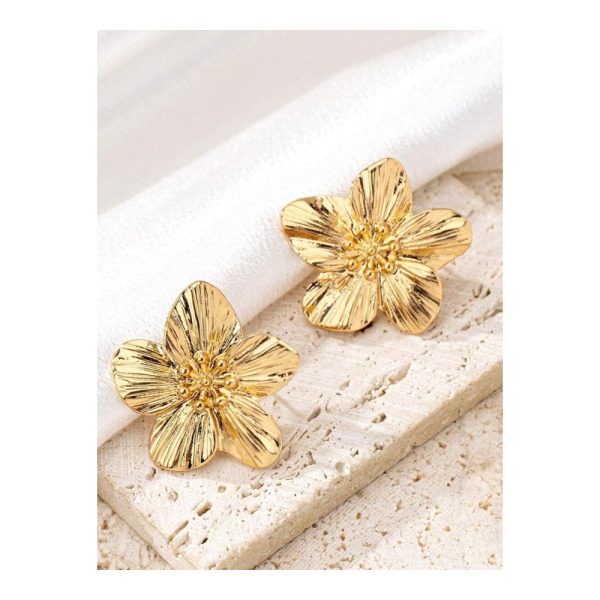 SHEIN – Boucles d’oreilles vintage à fleur – style français 2
