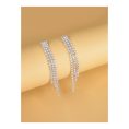 SHEIN – Boucles d’oreilles à franges strass – clous mi-longs