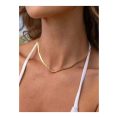 SHEIN – Collier chaîne serpent en acier inoxydable plaqué or 18K – 3 mm 2