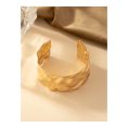 SHEIN – Bracelet large en métal liquide argenté – effet vagues 2