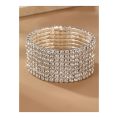 SHEIN – Bracelet élégant à 8 rangs de cristaux et strass (NAIZHU)