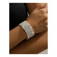 SHEIN – Bracelet élégant à 8 rangs de cristaux et strass (NAIZHU) 2