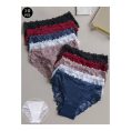 SHEIN – Lot de 10 culottes en dentelle de couleur unie