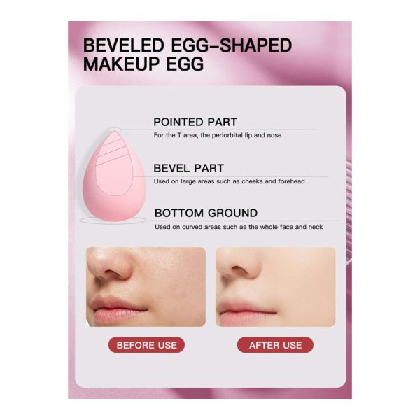 SHEIN – Éponges de maquillage visage élastiques et douces – 2 pièces 3 SHEIN – Éponges de maquillage visage élastiques et douces – 2 pièces 3