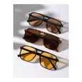 SHEIN – Set de 3 paires de lunettes de mode – double pont et rivets carrés
