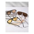 SHEIN – Set de 3 paires de lunettes de mode – double pont et rivets carrés 3