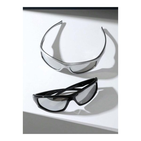 SHEIN – Set de 2 paires de lunettes enveloppantes Y2K grunge 3