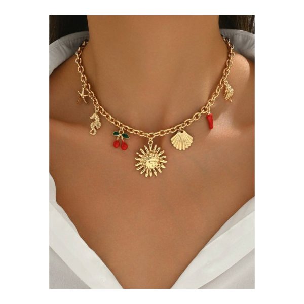 SHEIN – Collier à breloque soleil doré SHEIN – Collier à breloque soleil doré