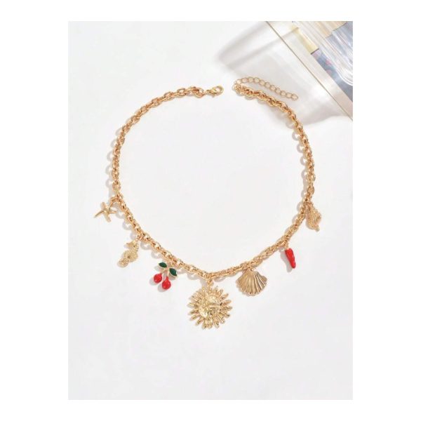 SHEIN – Collier à breloque soleil doré 2 SHEIN – Collier à breloque soleil doré 2