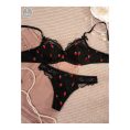 SHEIN – Ensemble lingerie soutien-gorge et culotte en dentelle