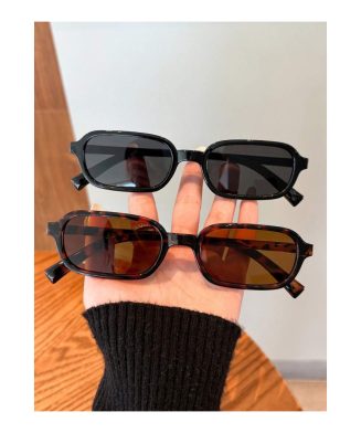 SHEIN - Set de 2 paires de lunettes rectangulaires minimalistes