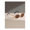 SHEIN – Lunettes vintage unisexes ovales en métal 3