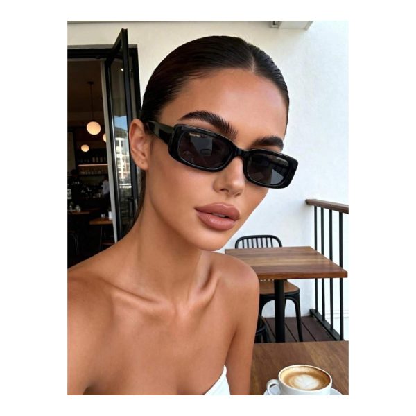 SHEIN – Lunettes vintage carrées style Y2K – unisexes