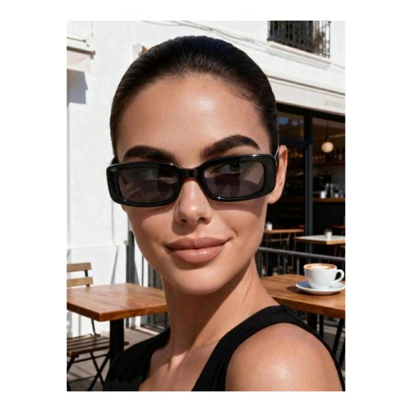 SHEIN – Lunettes vintage carrées style Y2K – unisexes 2