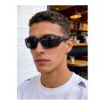 SHEIN – Lunettes de soleil polarisées Y2K – monture noire unisexe