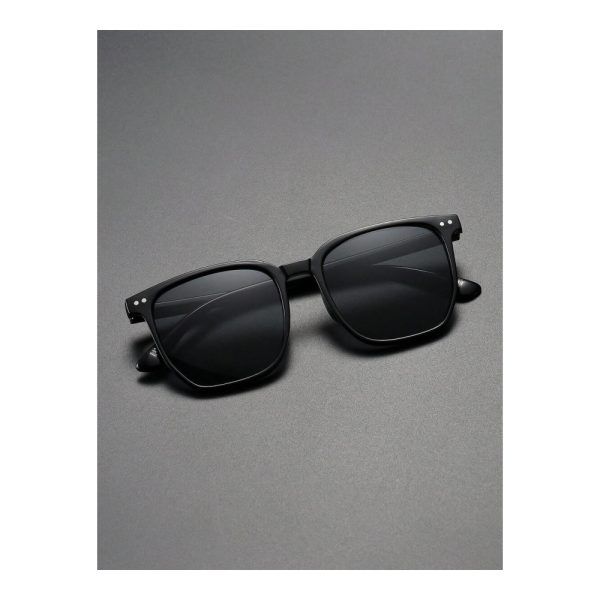 SHEIN – Lunettes de soleil polarisées carrées – monture noire 4