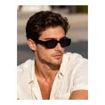 SHEIN – Lunettes de soleil rectangulaires modernes – verres gris 2