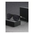 SHEIN – Lunettes de soleil rectangulaires noires – style aviateur 2
