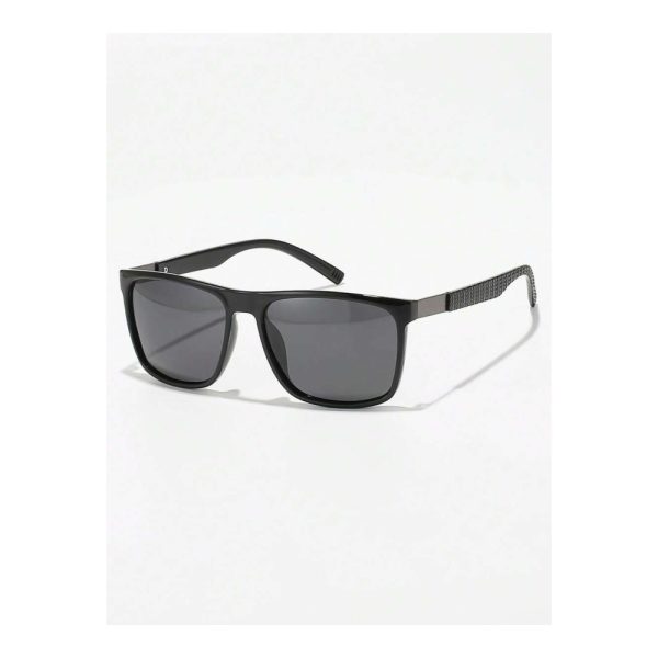 SHEIN – Lunettes de soleil rectangulaires noires – style aviateur 4 SHEIN – Lunettes de soleil rectangulaires noires – style aviateur 4