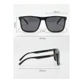 SHEIN – Lunettes de soleil rectangulaires noires – style aviateur 6